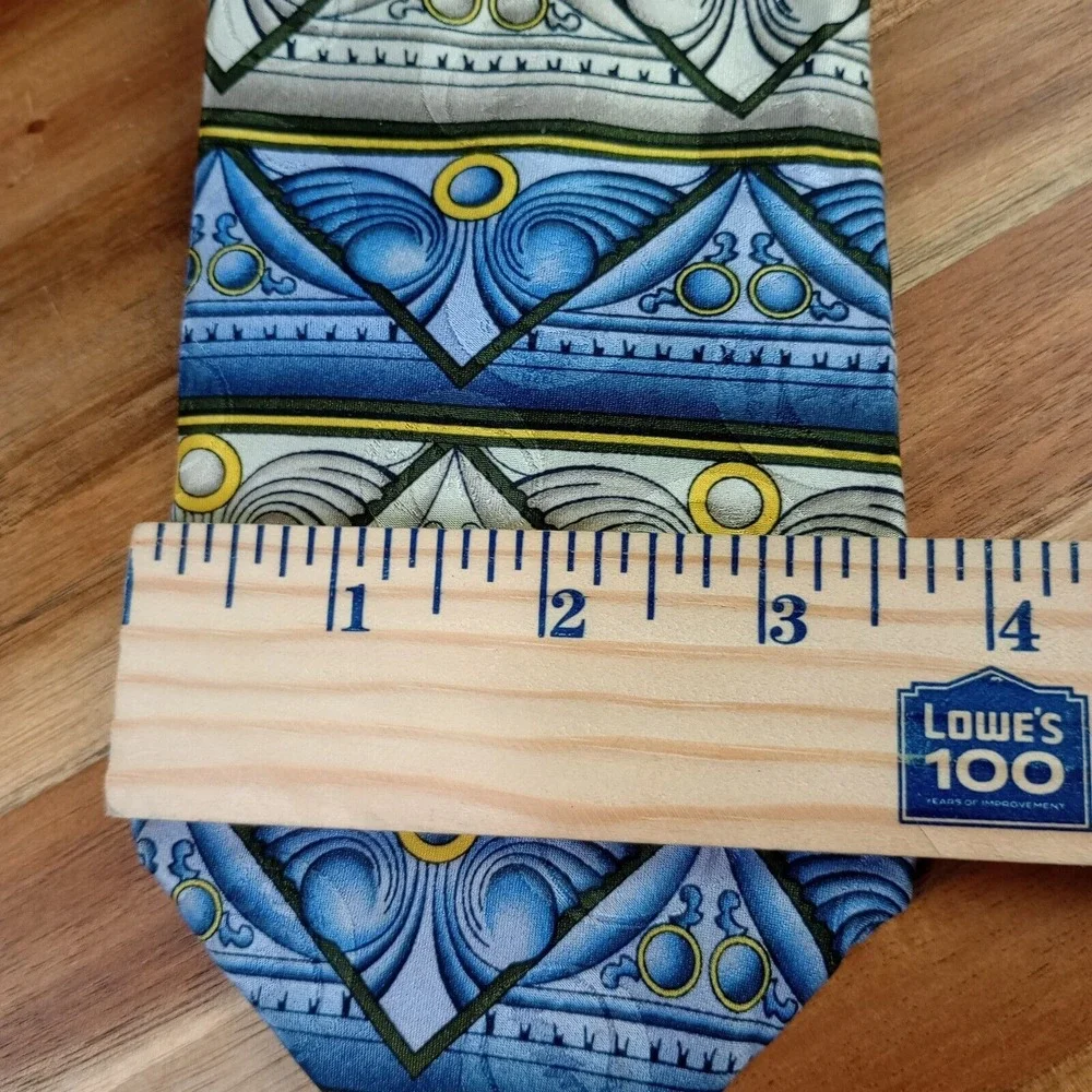 Grateful Dead 710 Ashbury Second Set Geometric Abstract 100% Silk Tie Necktie‎